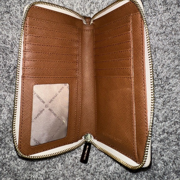 Michael Kors Cream Monogram Wristlet - Picture 3 of 3